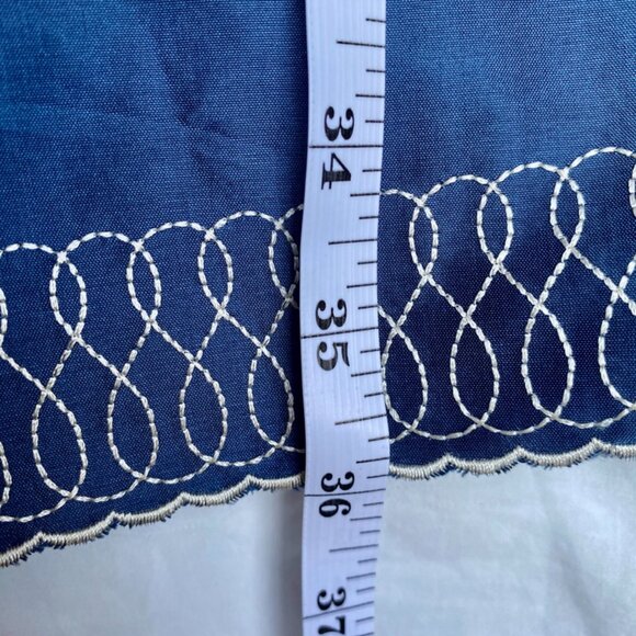 Tocca Deep Blue 100% Silk Embroidered Mini Dress - Picture 13 of 13